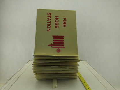 Plastic Fire Hose Station Sign 3 Dimensional 12x10" Lot Of 24