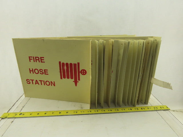 Plastic Fire Hose Station Sign 3 Dimensional 12x10" Lot Of 24