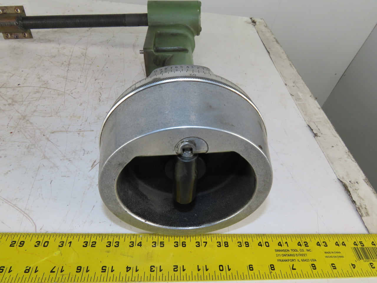 Elox 12-3816 DR X Axis Incremental Ball Screw Hand Wheel Assembly 18" Travel