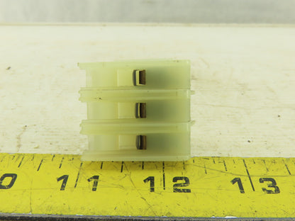 15mm DIN Mount 3 Pole Wire Terminal Block Lot Of 18