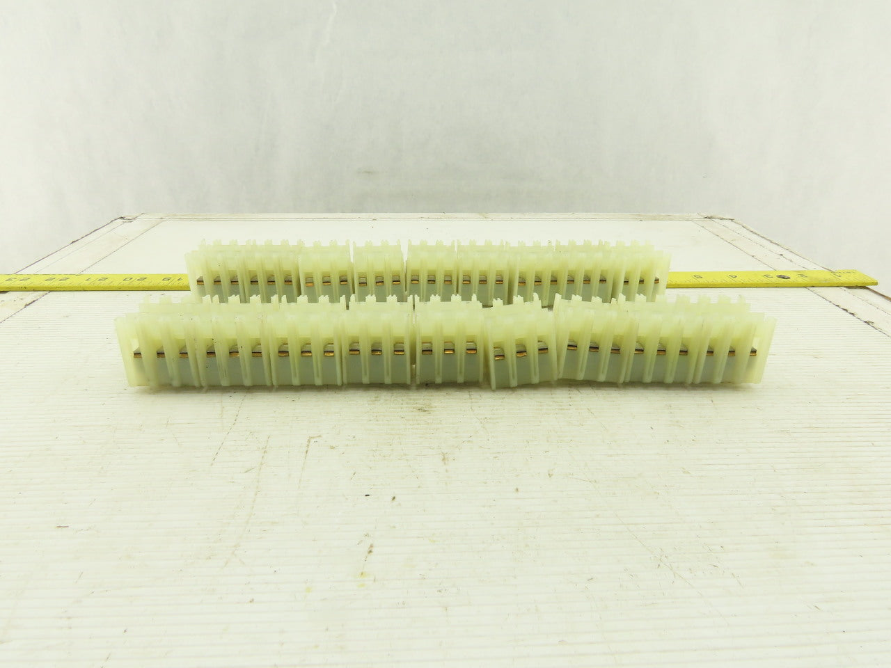 15mm DIN Mount 3 Pole Wire Terminal Block Lot Of 18