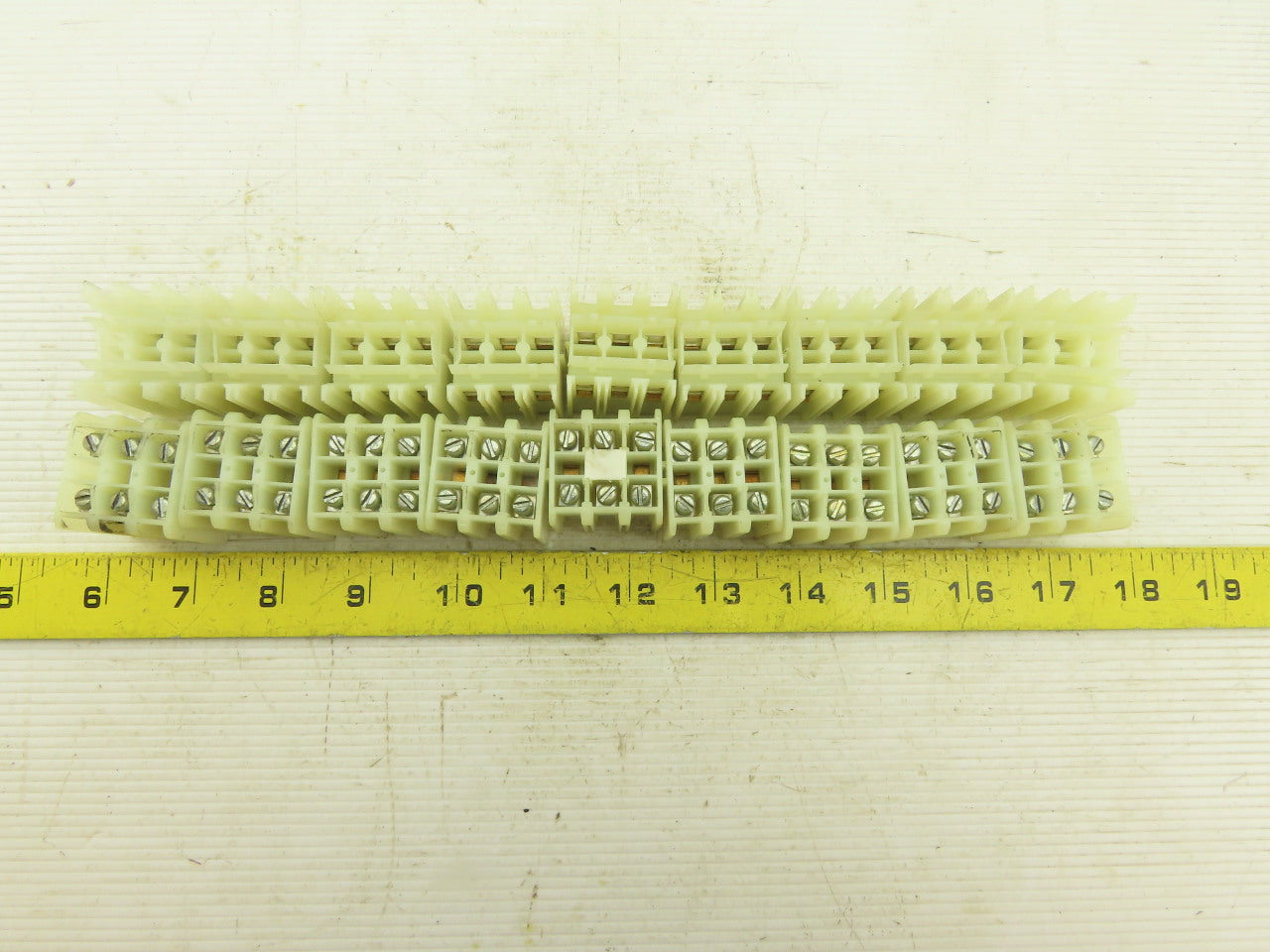 15mm DIN Mount 3 Pole Wire Terminal Block Lot Of 18