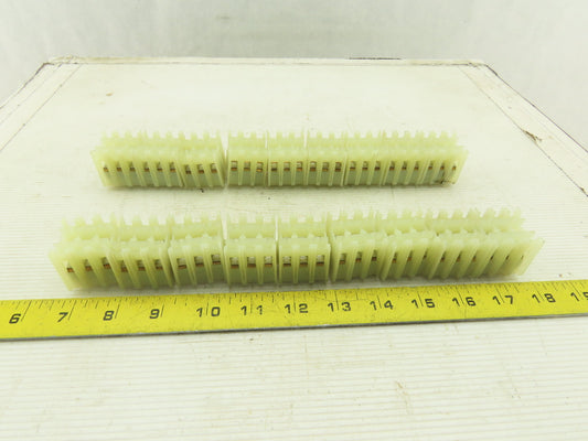 15mm DIN Mount 3 Pole Wire Terminal Block Lot Of 18