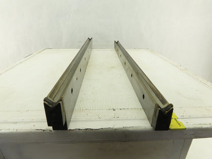 Elox 12-3816 DR Z Axis Ram V- Notch Slide Way EDM Machine Left Right Lot Of 2