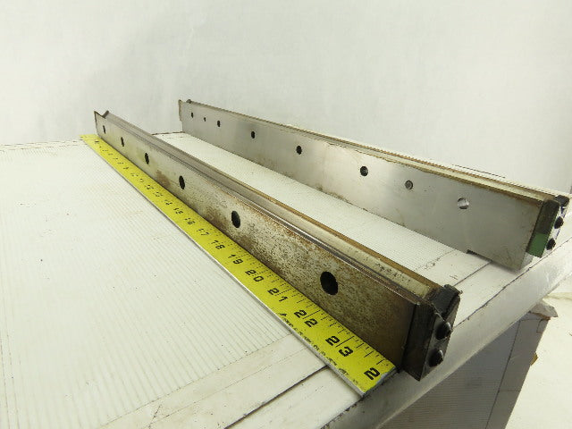 Elox 12-3816 DR Z Axis Ram V- Notch Slide Way EDM Machine Left Right Lot Of 2