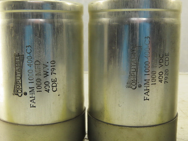Computamite FAH 1500-50-C3 Mixed Lot Capacitors From Elox EDM Astra 100D Lot/ 5