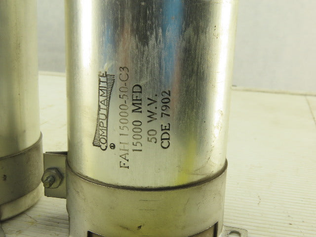 Computamite FAH 1500-50-C3 Mixed Lot Capacitors From Elox EDM Astra 100D Lot/ 5