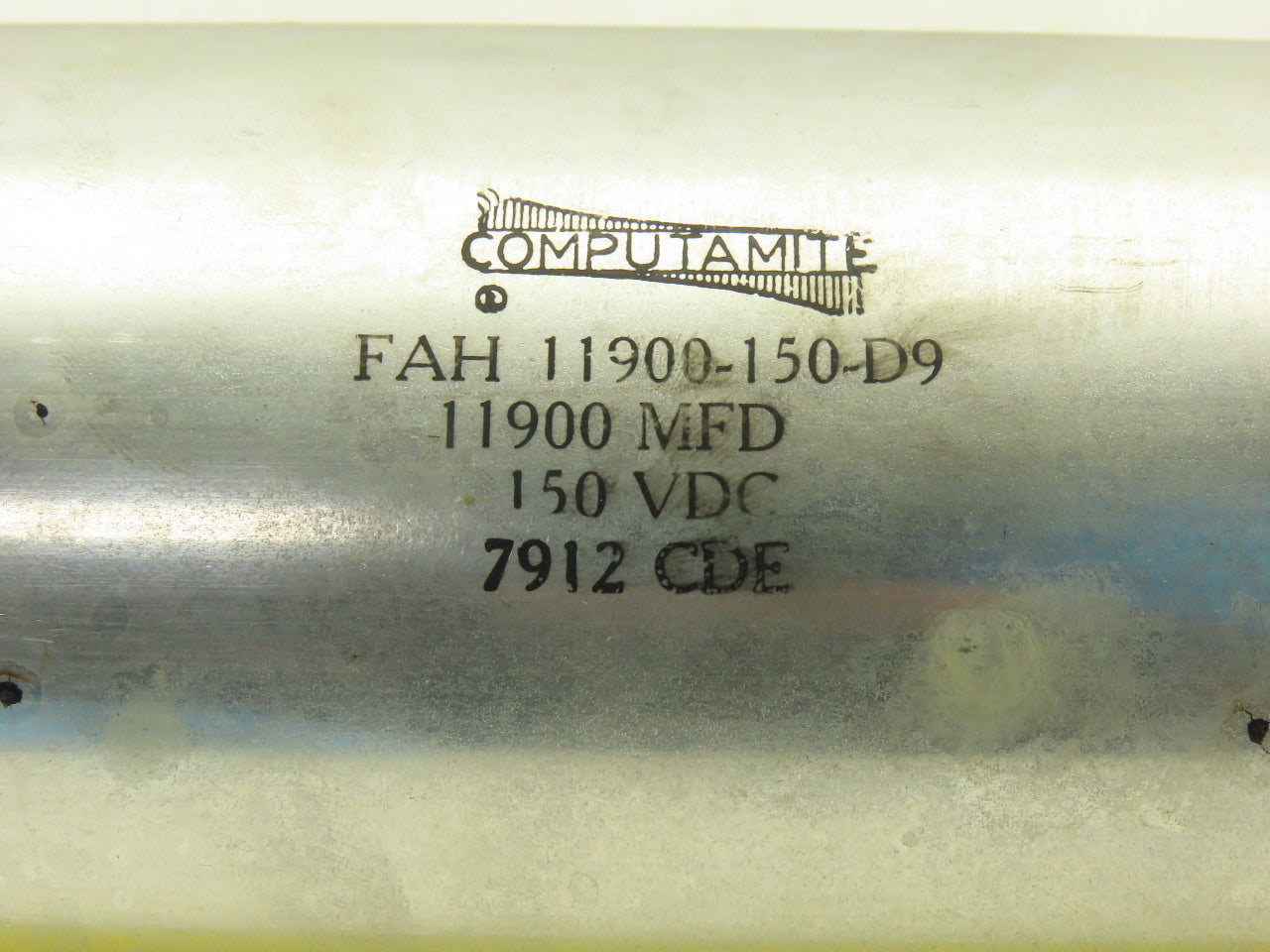 Computamite FAH-11900-150-D9 11900 MFD 150VDC Capacitor