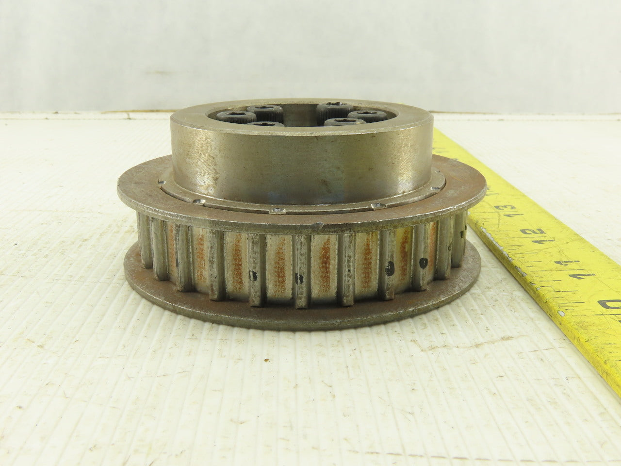 3.625" OD 27 Tooth 3/8" Pitch 5/8" Wide Taper Lock Bushed Timing Belt Pulley
