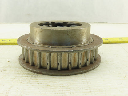 3.625" OD 27 Tooth 3/8" Pitch 5/8" Wide Taper Lock Bushed Timing Belt Pulley