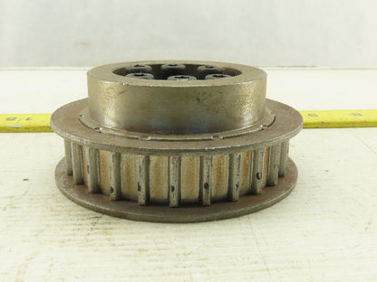 3.625" OD 27 Tooth 3/8" Pitch 5/8" Wide Taper Lock Bushed Timing Belt Pulley