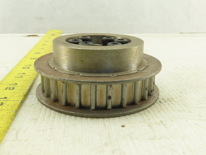 3.625" OD 27 Tooth 3/8" Pitch 5/8" Wide Taper Lock Bushed Timing Belt Pulley