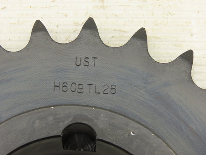 Tsubaki H60BTL26 Single Row ANSI 60 Roller Chain Sprocket 26T TB Bushed