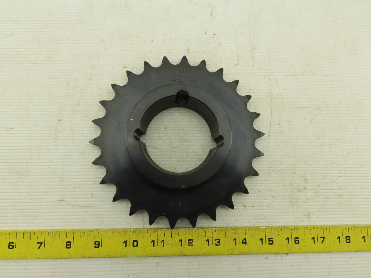 Tsubaki H60BTL26 Single Row ANSI 60 Roller Chain Sprocket 26T TB Bushed