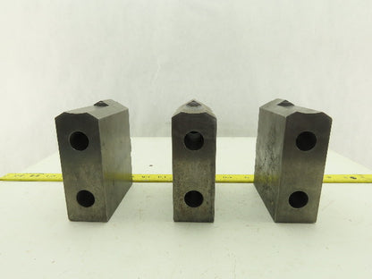 Collins Machine Works Steel Soft Jaws For Tongue & Groove Chuck Lot of 3