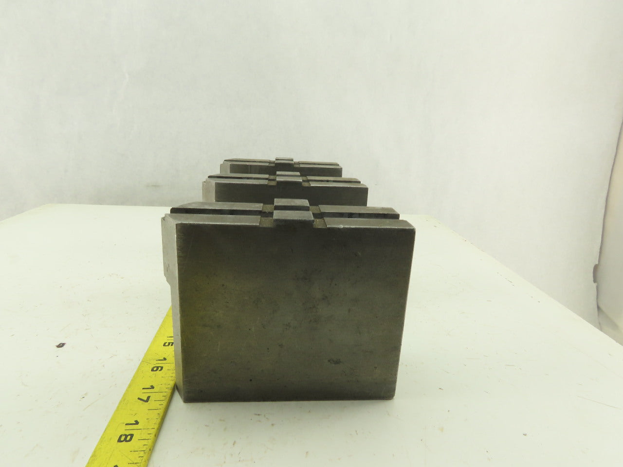 Collins Machine Works Steel Soft Jaws For Tongue & Groove Chuck Lot of 3