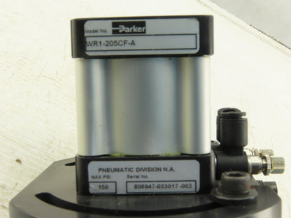 Parker WR1-205CF-A 15 Lb-In Torque 180° Wrist Rotary Actuator W/ Shock Absorbers