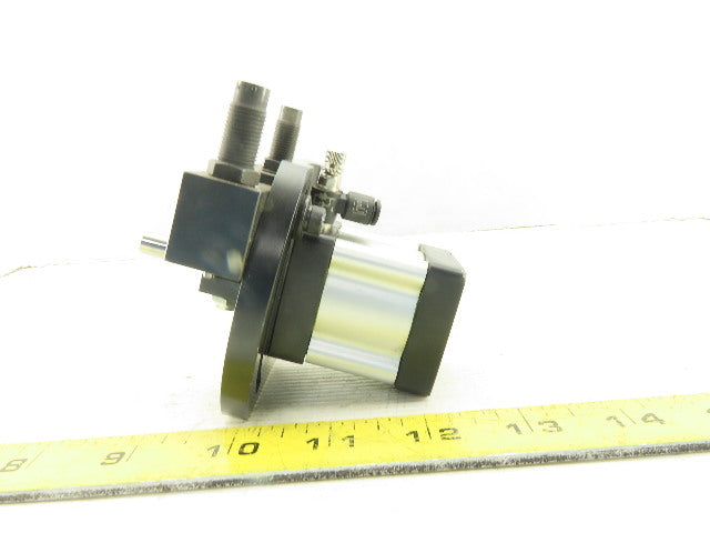 Parker WR1-205CF-A 15 Lb-In Torque 180° Wrist Rotary Actuator W/ Shock Absorbers