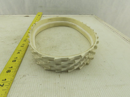 34mm 200mm Rubber Spiked Incline Endless Conveyor Belt Center Tracking 200mm