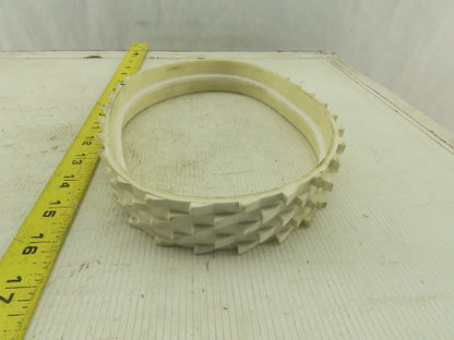 34mm 200mm Rubber Spiked Incline Endless Conveyor Belt Center Tracking 200mm