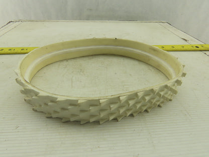 34mm 200mm Rubber Spiked Incline Endless Conveyor Belt Center Tracking 200mm