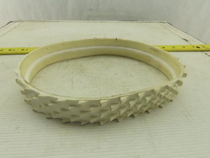 34mm 200mm Rubber Spiked Incline Endless Conveyor Belt Center Tracking 200mm
