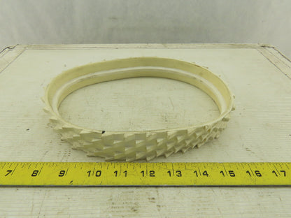 34mm 200mm Rubber Spiked Incline Endless Conveyor Belt Center Tracking 200mm