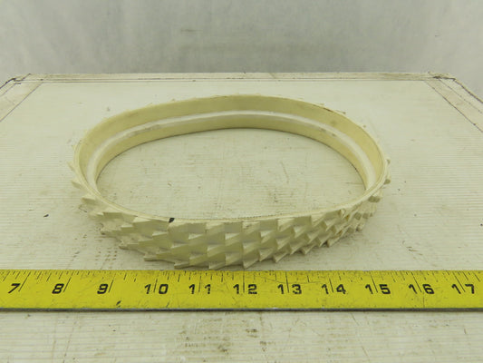 34mm 200mm Rubber Spiked Incline Endless Conveyor Belt Center Tracking 200mm