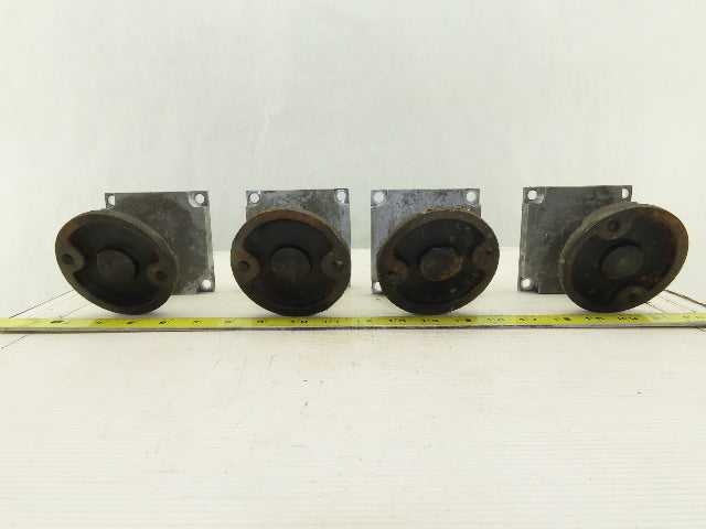 4" x 4" Modular Tube Aluminum Post Floor Leveling Feed Lot Of 4
