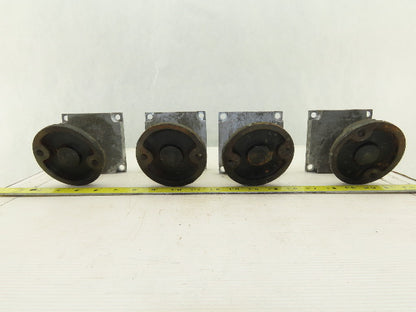 4" x 4" Modular Tube Aluminum Post Floor Leveling Feed Lot Of 4