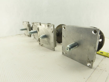 4" x 4" Modular Tube Aluminum Post Floor Leveling Feed Lot Of 4