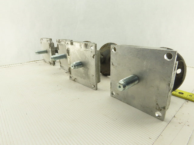 4" x 4" Modular Tube Aluminum Post Floor Leveling Feed Lot Of 4