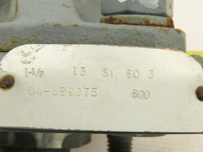Maxon 13.SL.60.3C 1-1/2" NPT 600PSI Size 04 Modular Safety Shut Off Valve