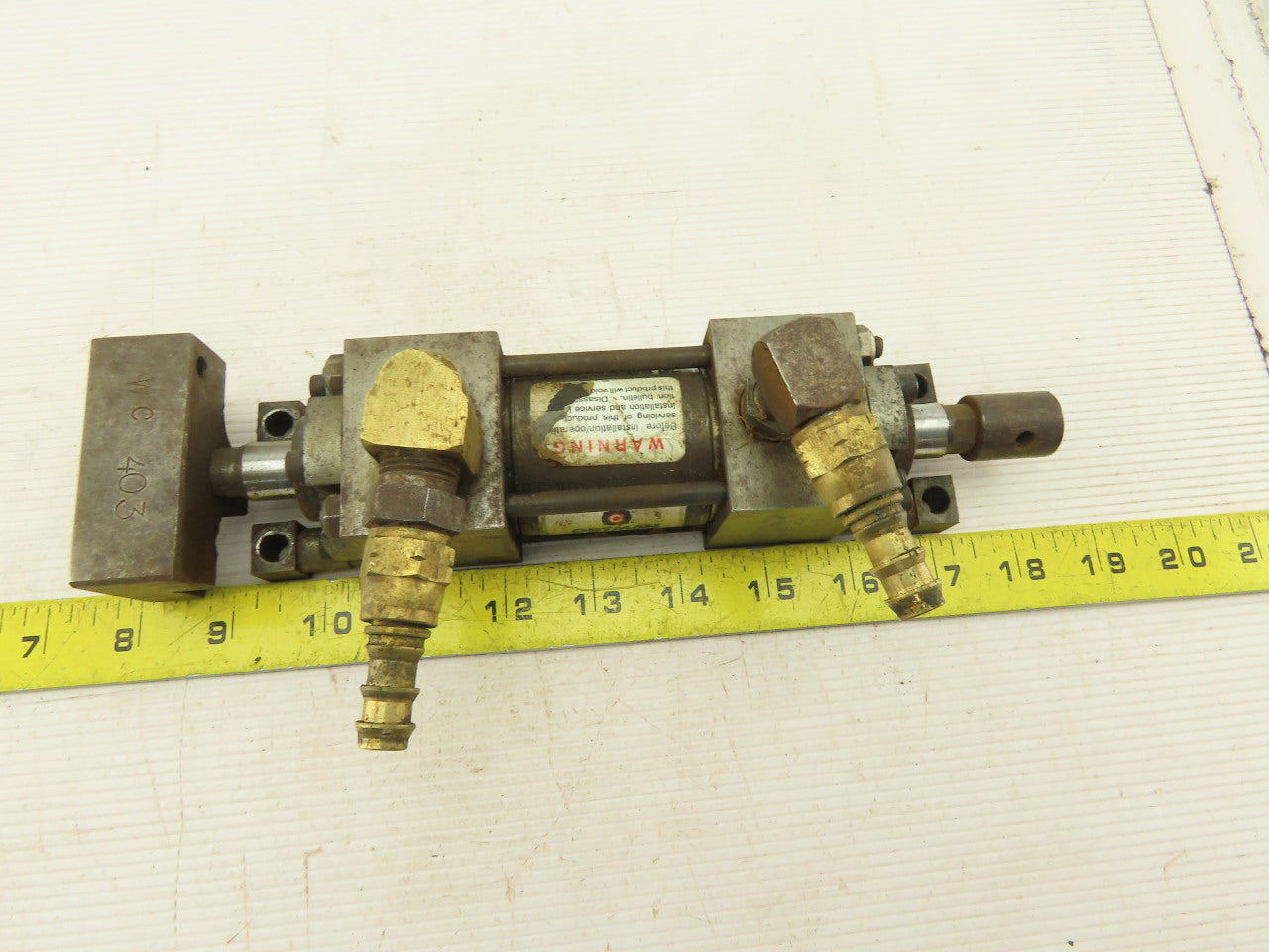 Ortman 1-1/2" Bore 1" Double Ended Stroke Tie Rod Air Cylinder 250 PSI