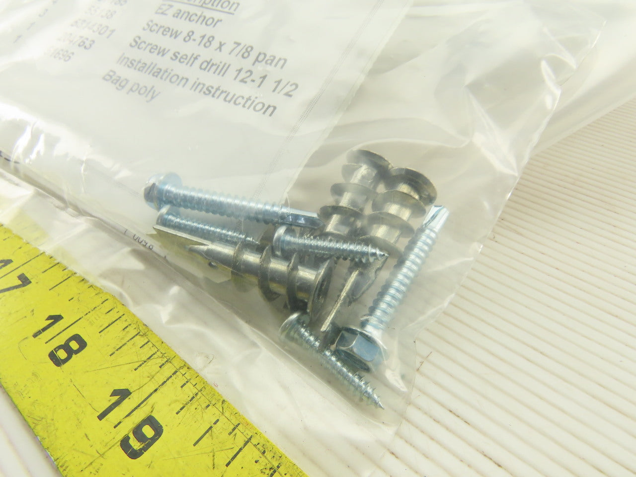 Witt Rock P2001B Integris Accessory Rail Block Wall Anchor Kit Lot Of 30
