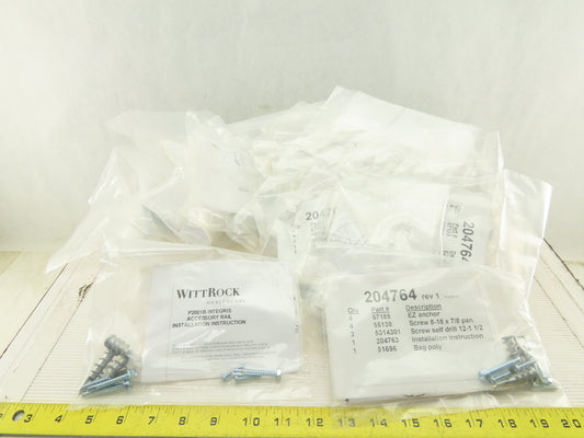 Witt Rock P2001B Integris Accessory Rail Block Wall Anchor Kit Lot Of 30