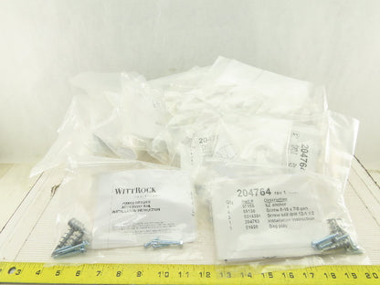 Witt Rock P2001B Integris Accessory Rail Block Wall Anchor Kit Lot Of 30
