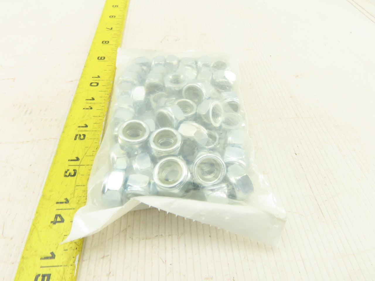 M10 Nylon Lock Nut Zinc Lot Of 50