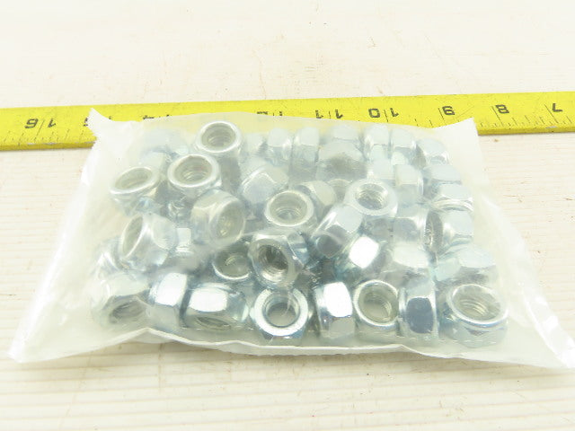 M10 Nylon Lock Nut Zinc Lot Of 50