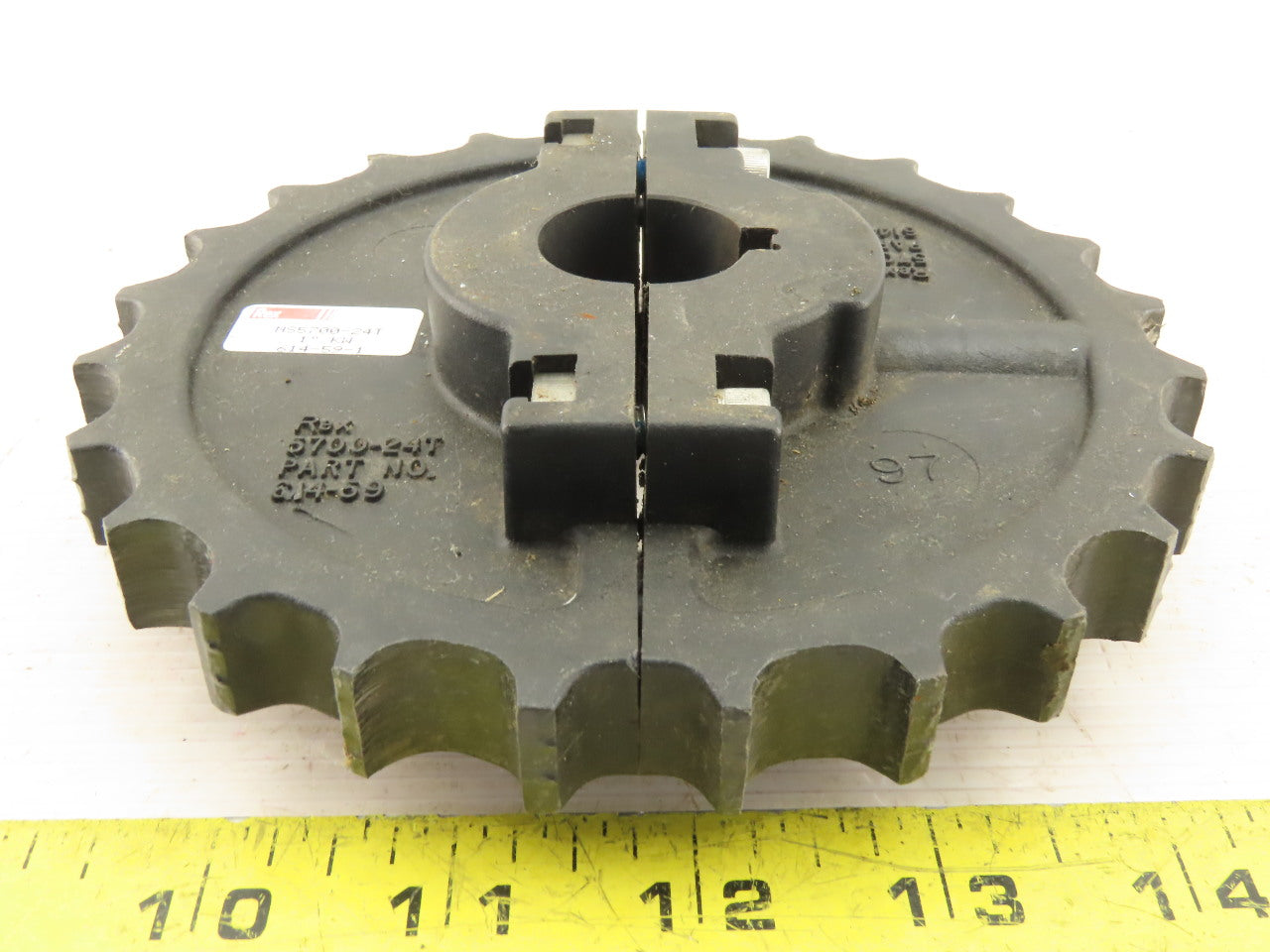 Rex NS5700-24T 1" Keyed Bore Split Mattop Table Top Conveyor Chain Sprocket 24T