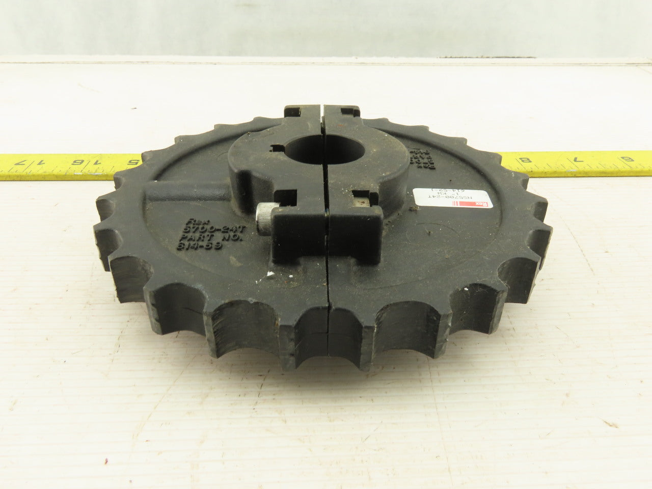 Rex NS5700-24T 1" Keyed Bore Split Mattop Table Top Conveyor Chain Sprocket 24T