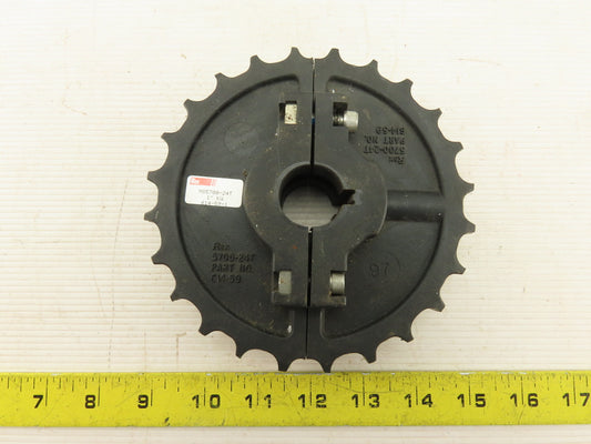 Rex NS5700-24T 1" Keyed Bore Split Mattop Table Top Conveyor Chain Sprocket 24T
