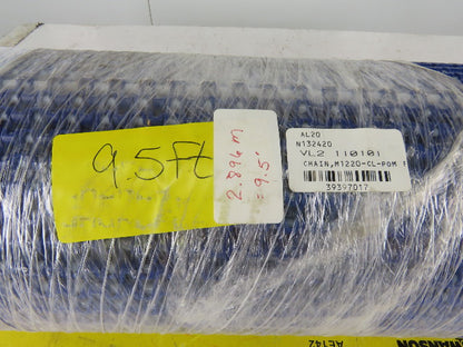 Habisit M1220-CL-POM 32-3/4" Wide Flat Mat Top Table Top Conveyor Chain 9.5'
