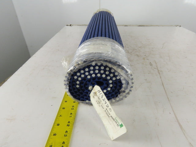 Habisit M1220-CL-POM 32-3/4" Wide Flat Mat Top Table Top Conveyor Chain 7'
