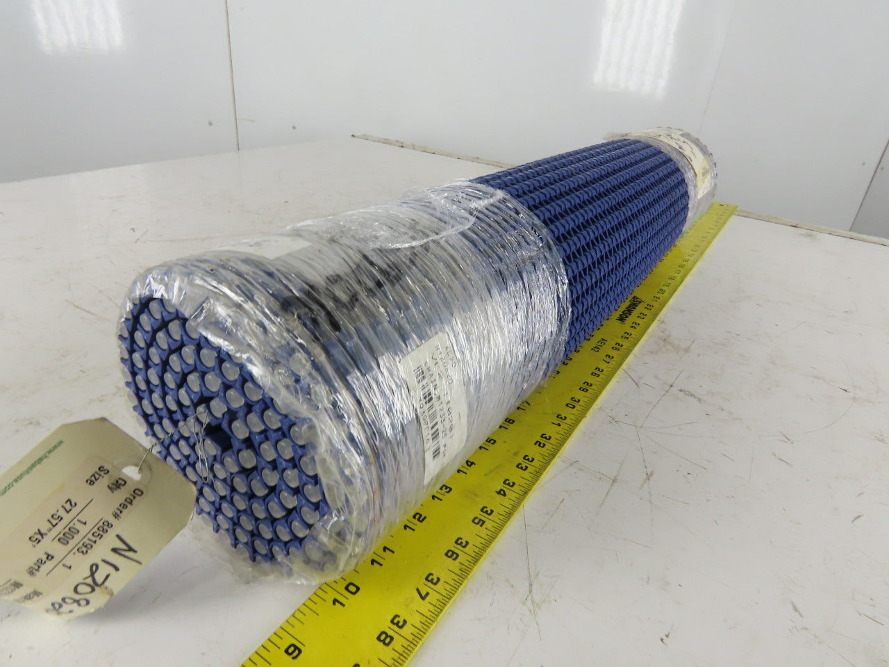 Habisit M1233-25 POM 27-1/2" Flush Grid Conveyor Chain Mat Top 5'
