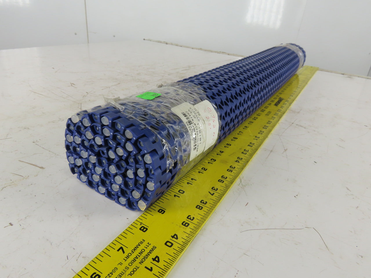 Habisit M1220-CL POM 34-3/4" Flush Grid Conveyor Chain Mat Top 2.5'