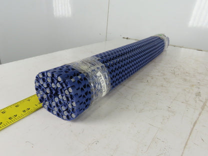 Habisit M1220-CL POM 34-3/4" Flush Grid Conveyor Chain Mat Top 2.5'