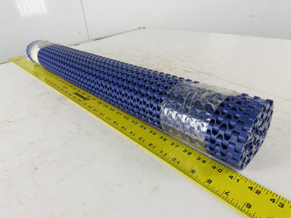 Habisit M1220-CL POM 34-3/4" Flush Grid Conveyor Chain Mat Top 2.5'