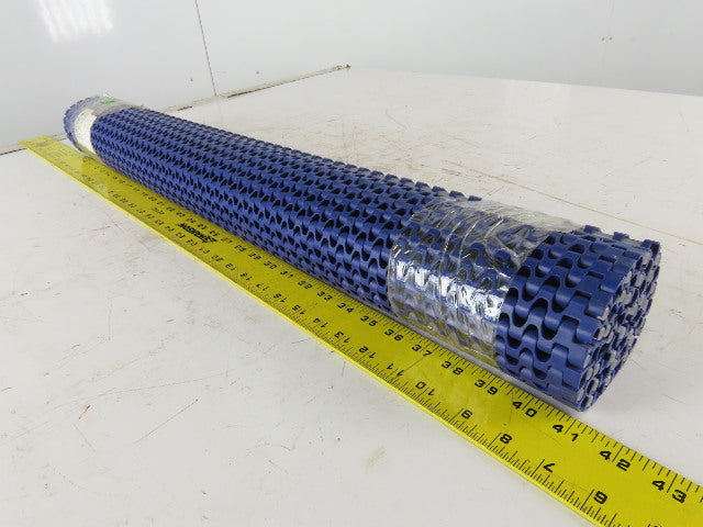 Habisit M1220-CL POM 34-3/4" Flush Grid Conveyor Chain Mat Top 2.5'