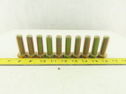 Infasco 5/8"-11 x 2" Hex Cap Screw Grade 8 Zinc Yellow Lot Of 10